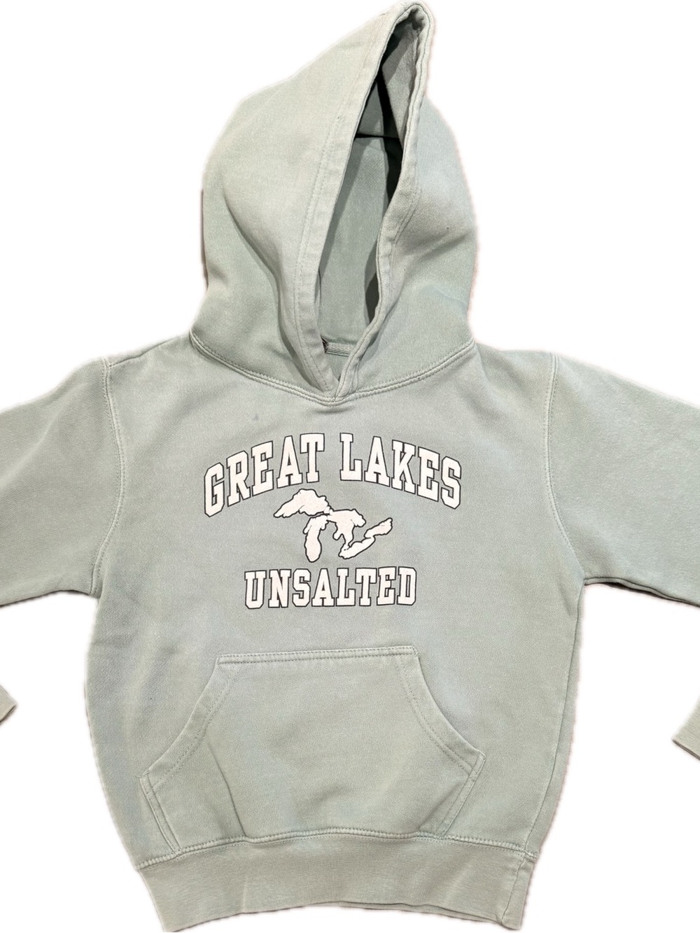 Great Lakes Unsalted Hooded Sweatshirt | Kids Size Small |